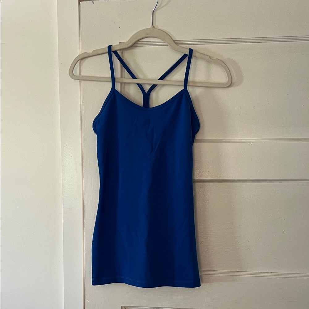 Lululemon Blue Women's Strappy Exercise Top